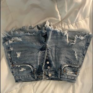 agolde parker shorts size 25 in the swampmeet color